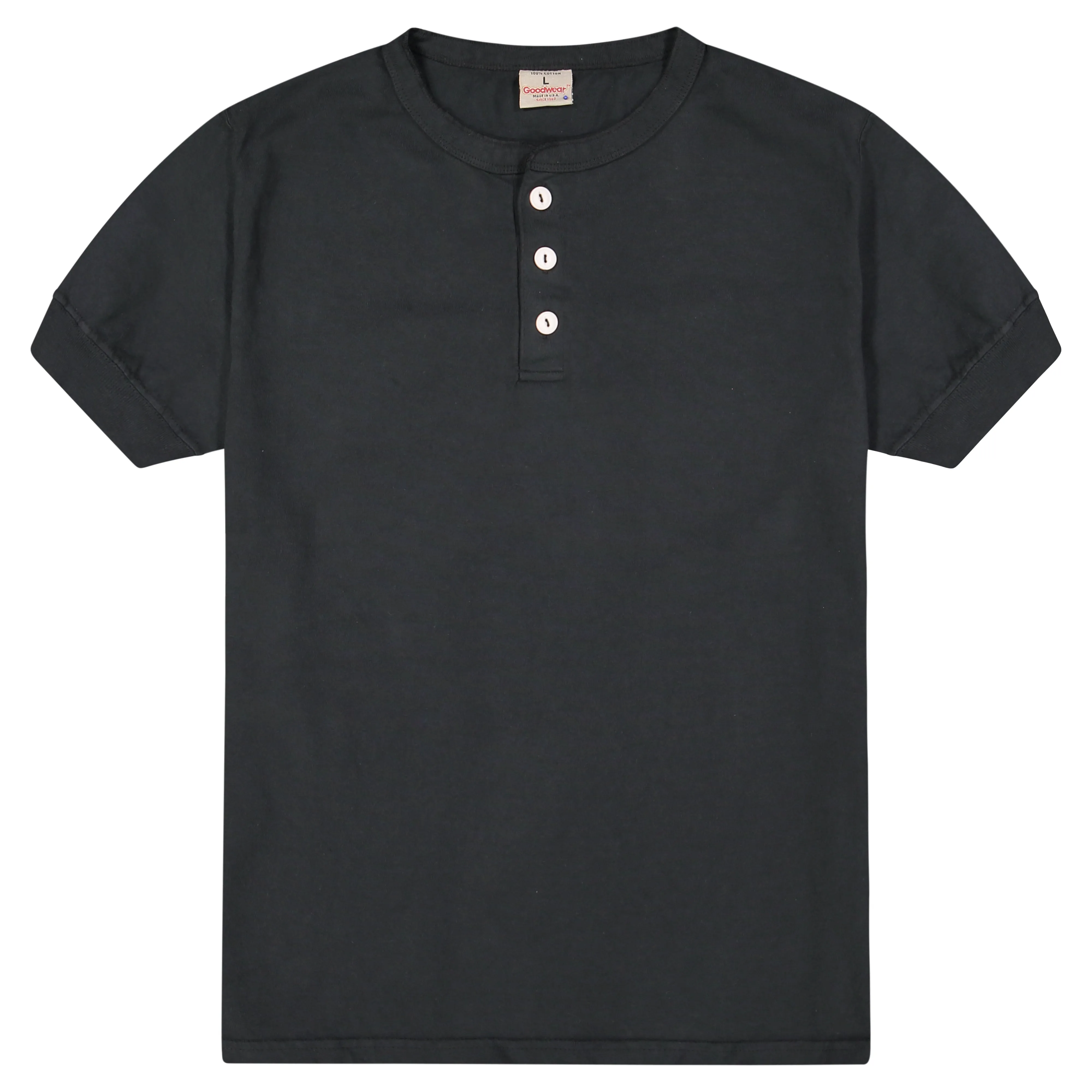 Adult Short Sleeve 3-Btn Henley