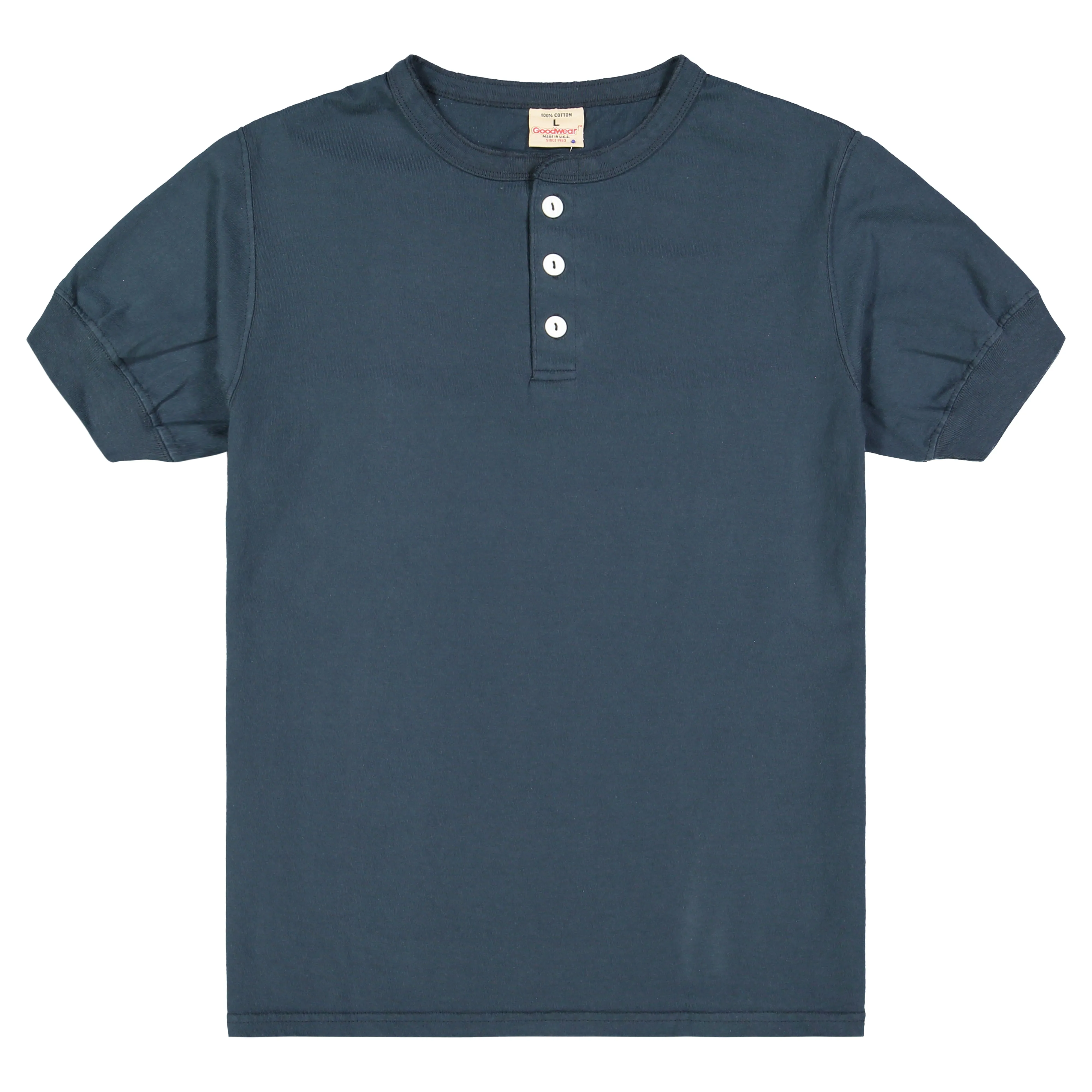 Adult Short Sleeve 3-Btn Henley