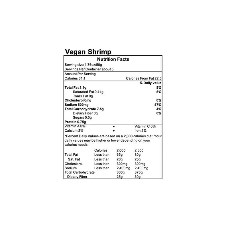 All Vegetarian - Vegan Shrimp, 8.8oz