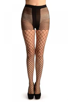 Black Luxurious Maxi Mesh Fishnet Tights