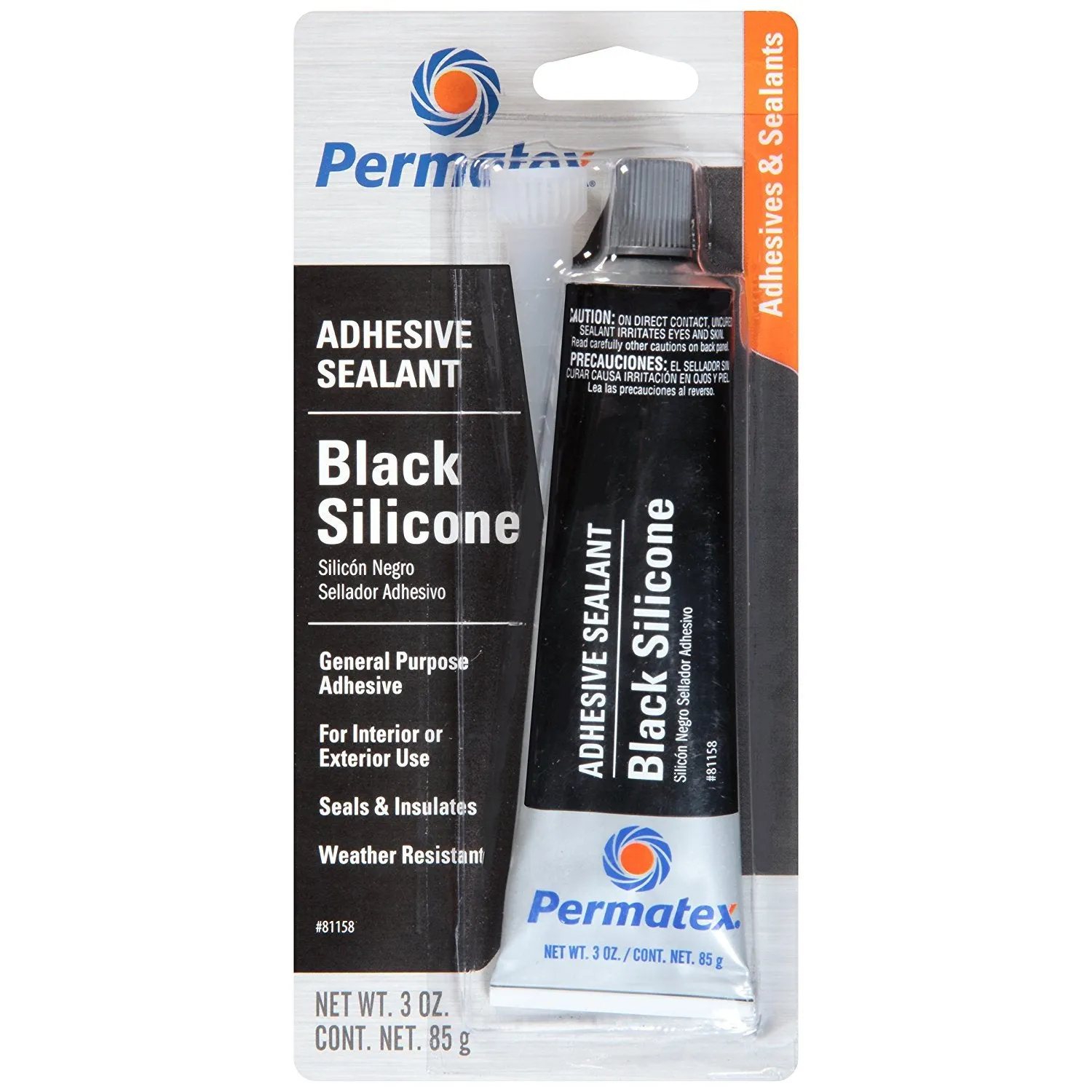 BLACK SILICONE ADHESIVE SEALANT