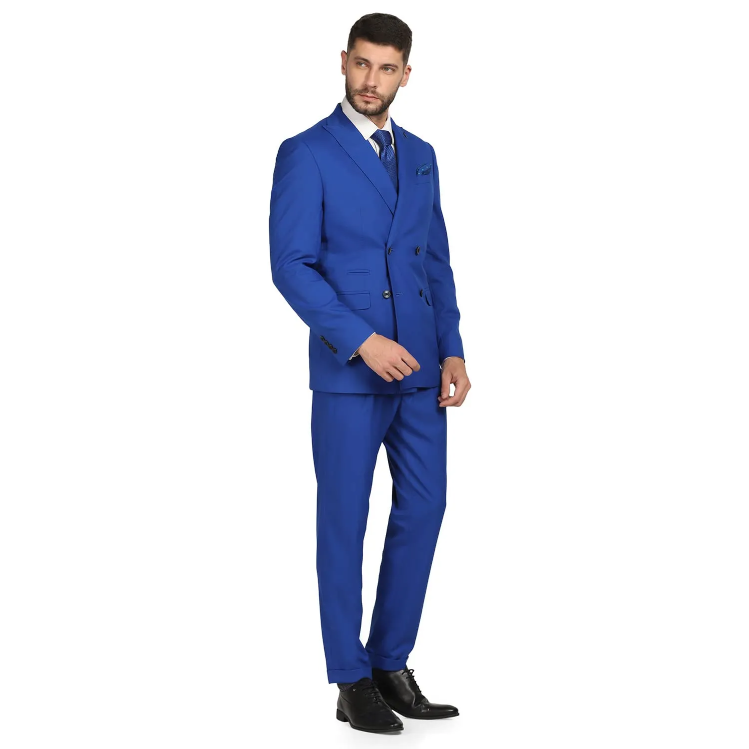 blackberrys Men's 2 Piece Slim Fit Suits Royal Blue