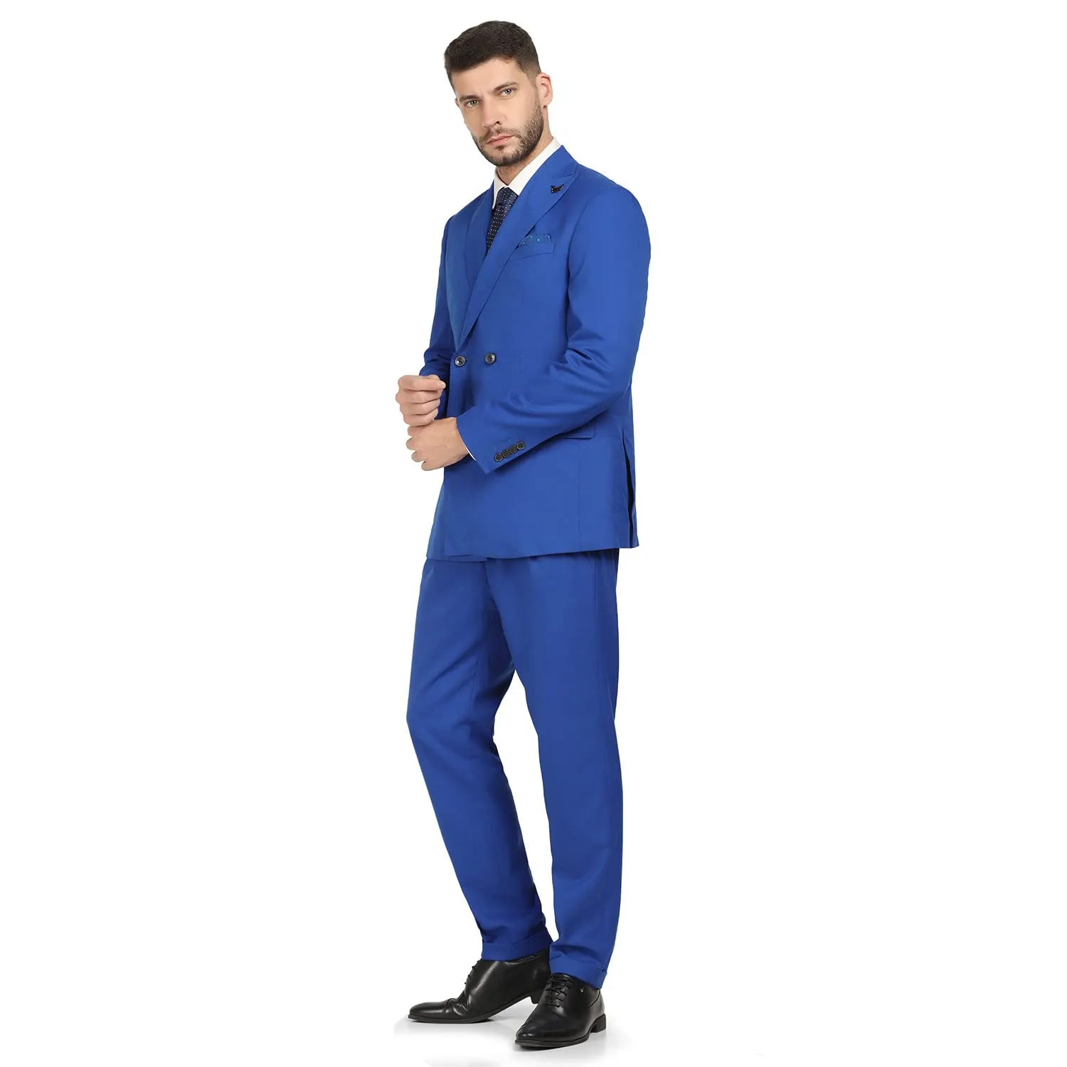 blackberrys Men's 2 Piece Slim Fit Suits Royal Blue