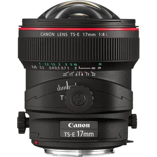 Canon Ts-E 17mm F/4L Tilt-Shift Lens for Canon 6D, 5D Mark IV, 5D Mark III, 5D Mark II, 6D Mark II, 5Dsr, 5Ds, 1Dx, 1Dx