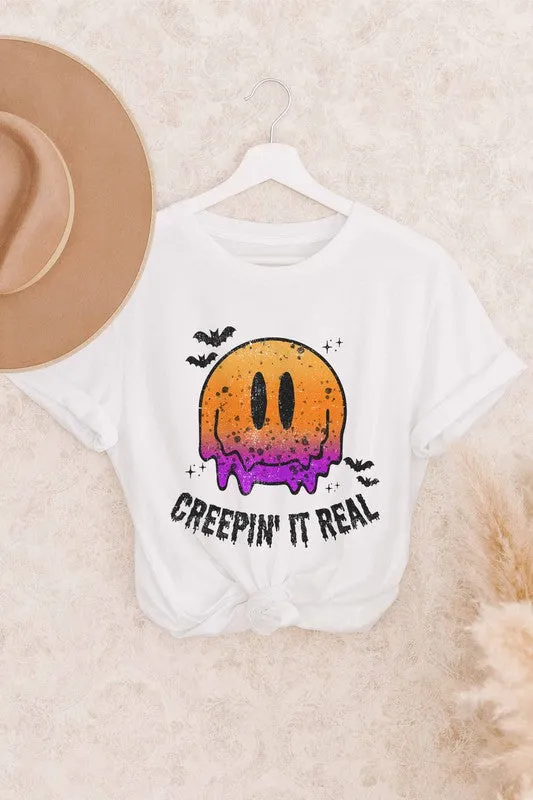 CREEPIN' IT REAL GRAPHIC TEE PLUS SIZE