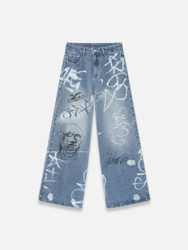 Drawing jeans