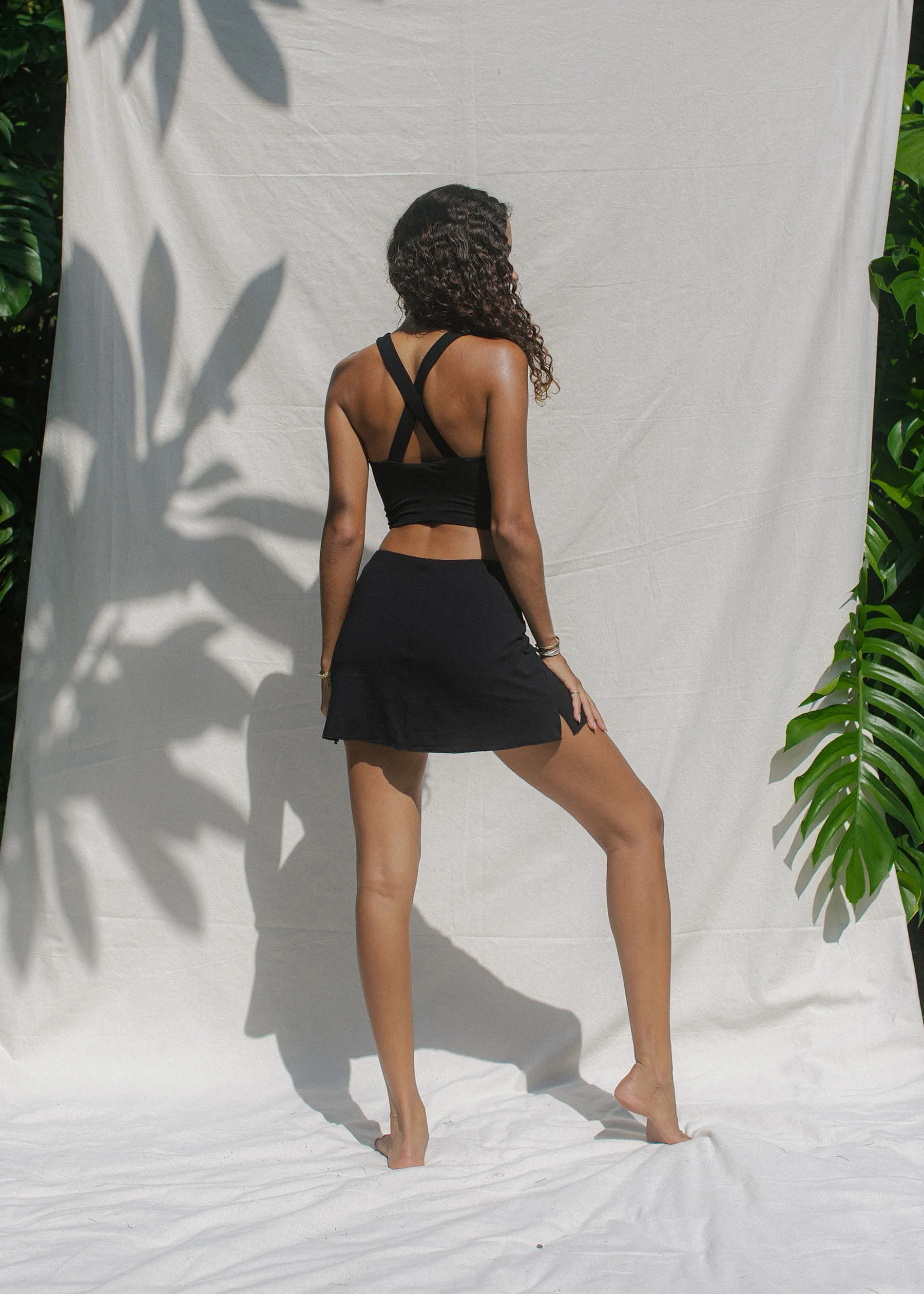 Earth Angel Skort Black