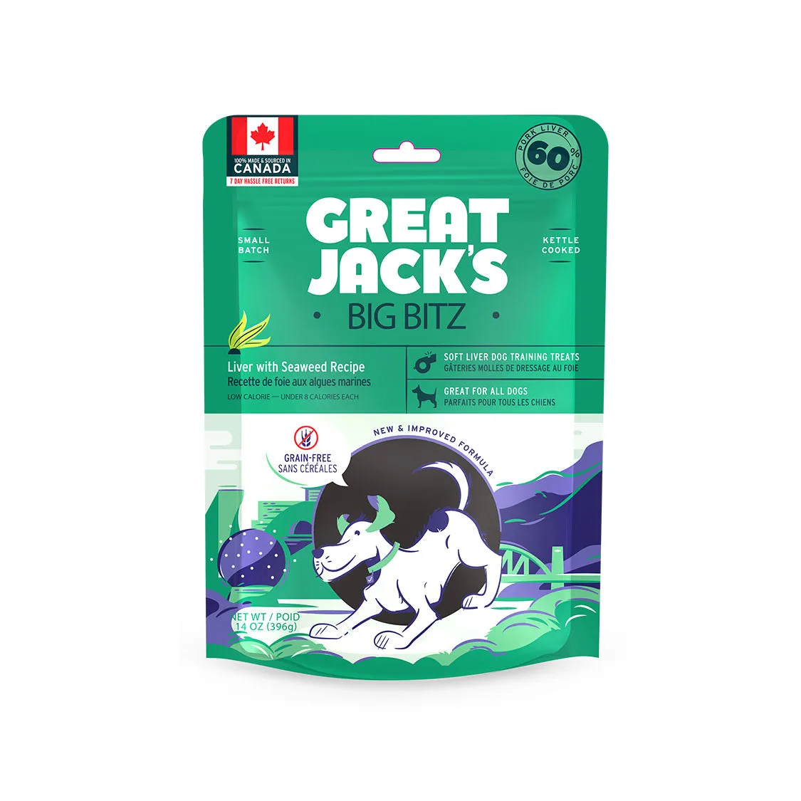 Great Jack's Big Bitz Dog Treats - Liver with Seaweed Recipe