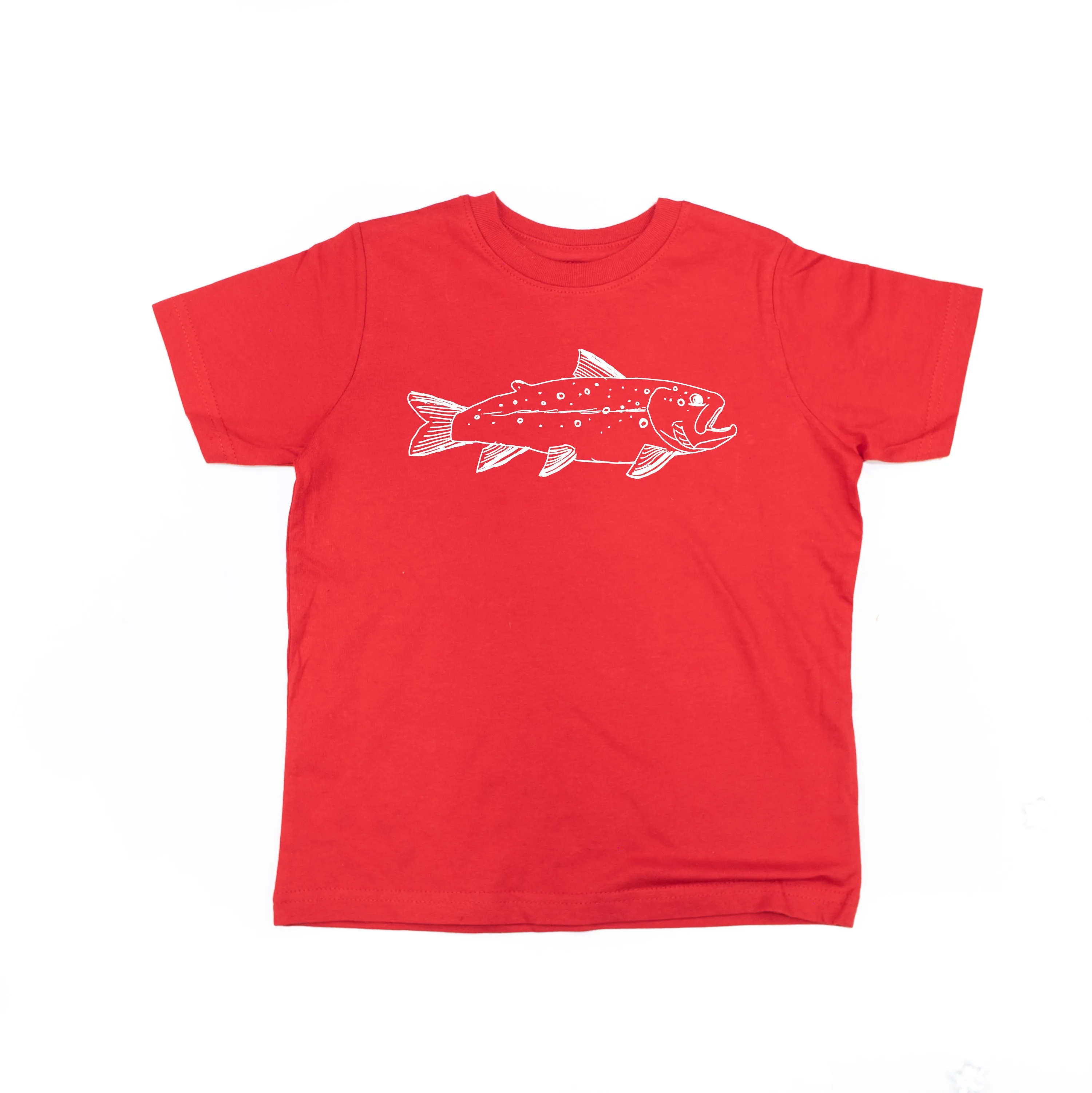 Hand Drawn Brook Trout - Child Shirt