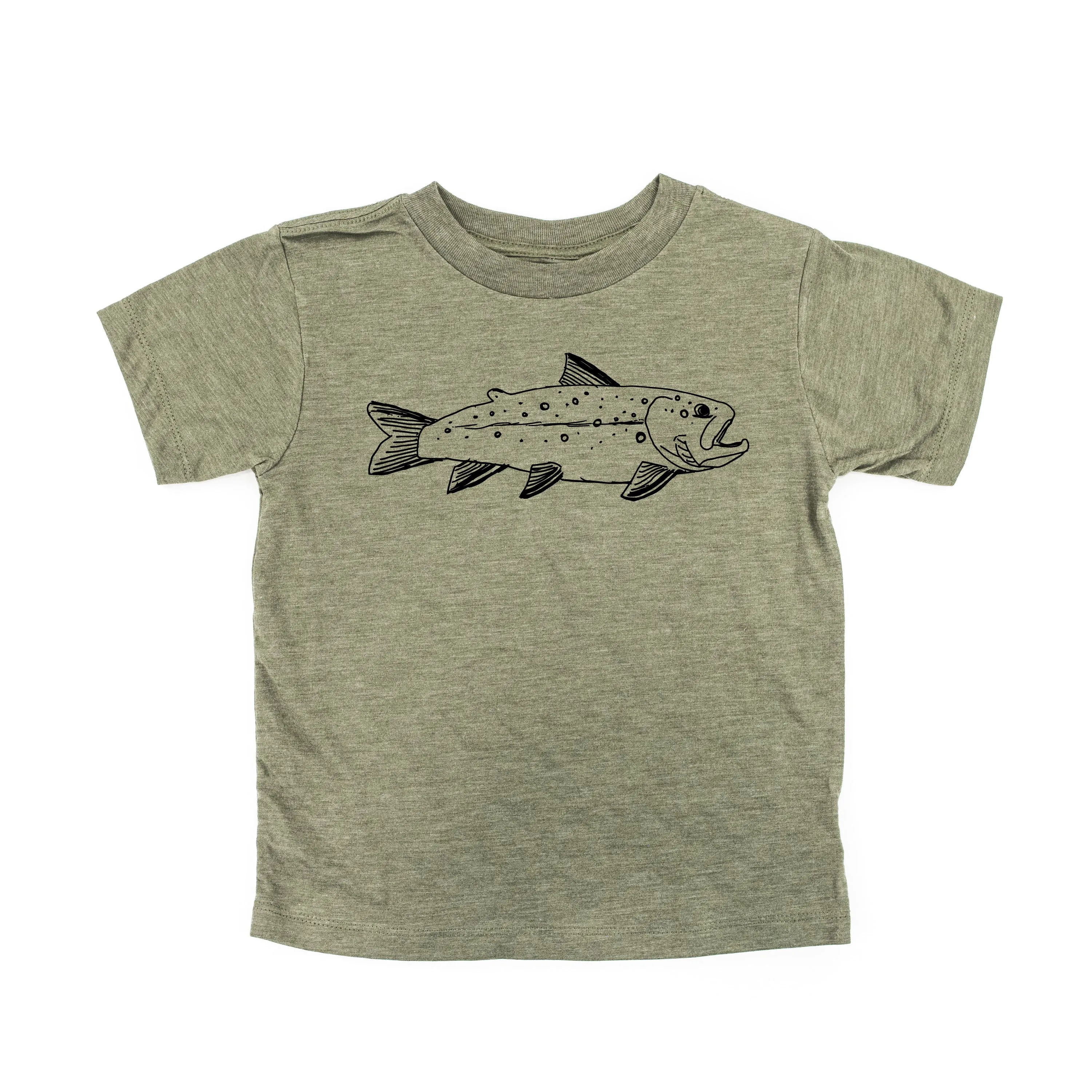 Hand Drawn Brook Trout - Child Shirt