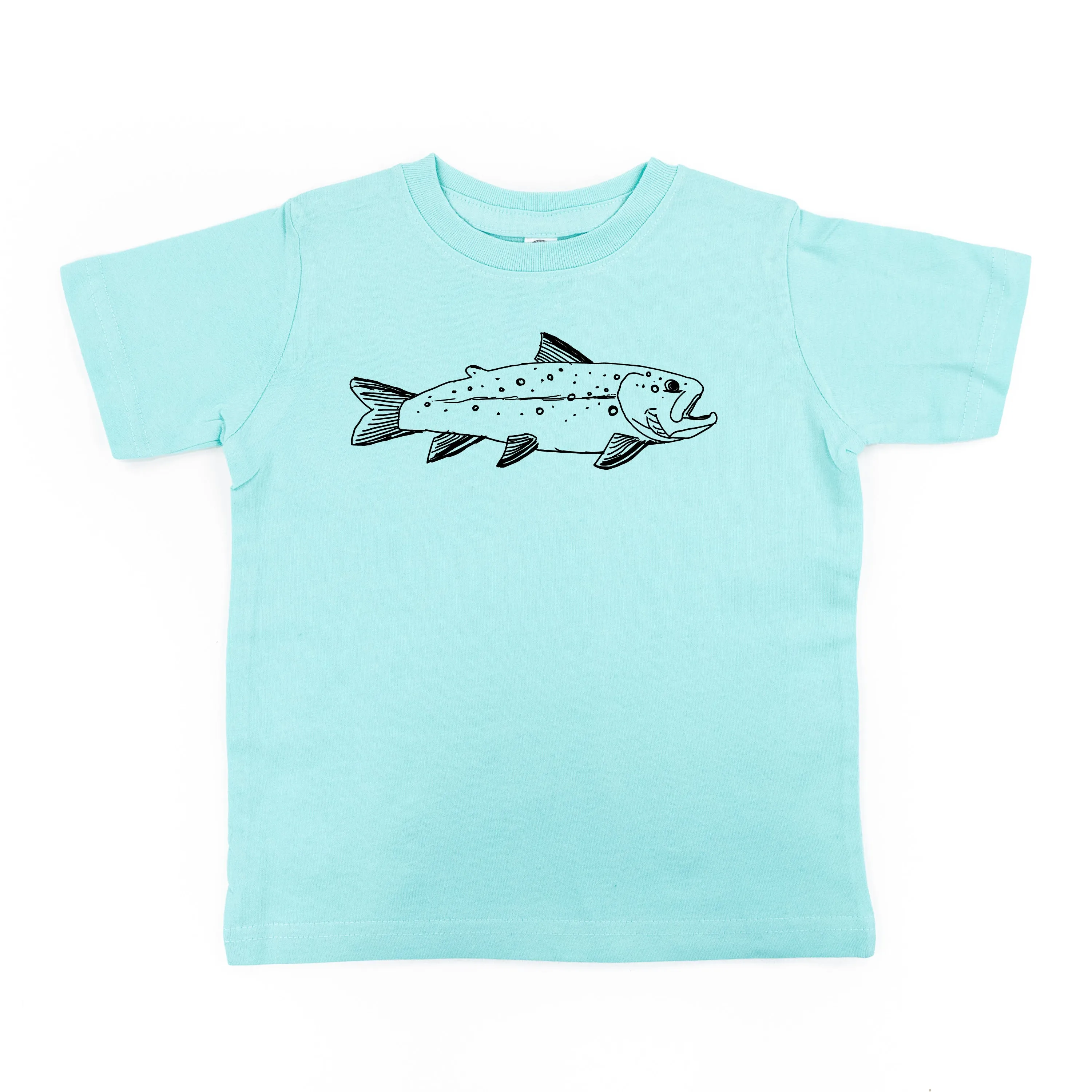 Hand Drawn Brook Trout - Child Shirt