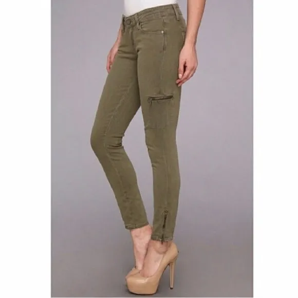 Paige Premium Denim - Ivy Pant in Fatigue Green