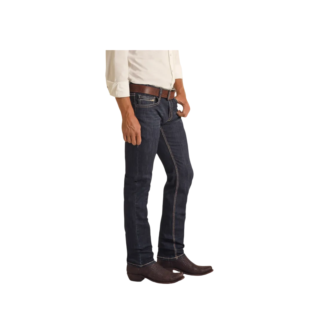 Panhandle Slim Men's Skinny Dark Vintage Jeans