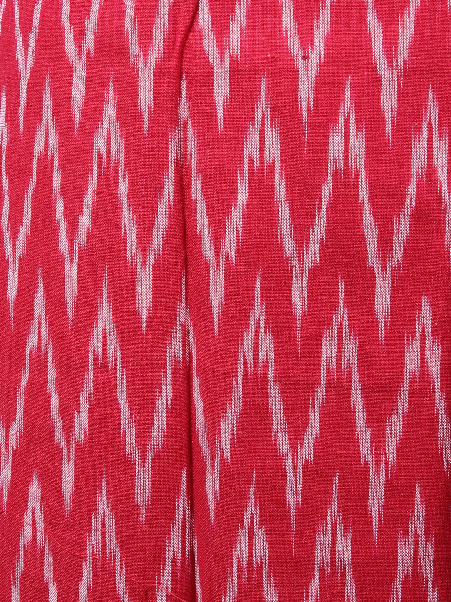 Red White Azure Blue Ikat Handwoven Cotton Suit Fabric Set of 3 - S1002016