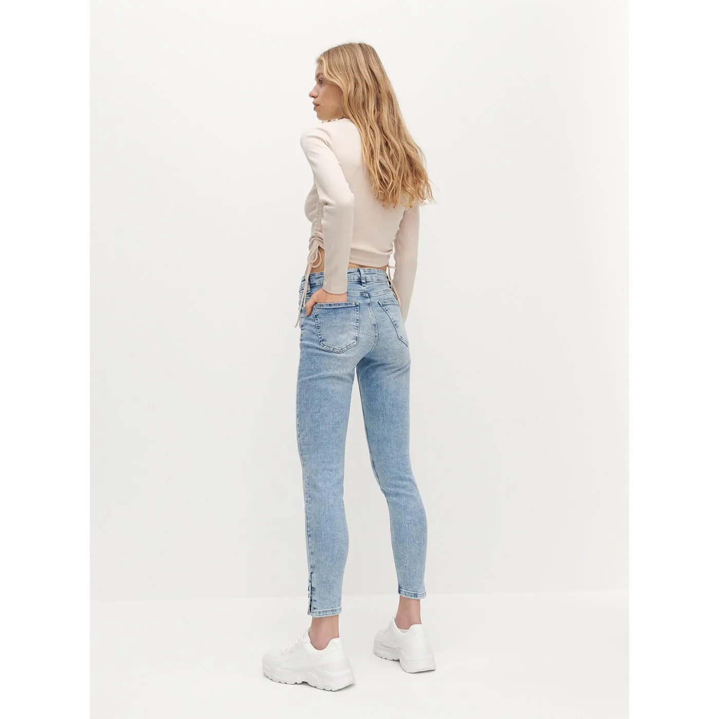 Rsvd Light Blue Slim Skinny Jeans