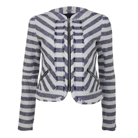 Salinas Jacket in Navy and Ivory