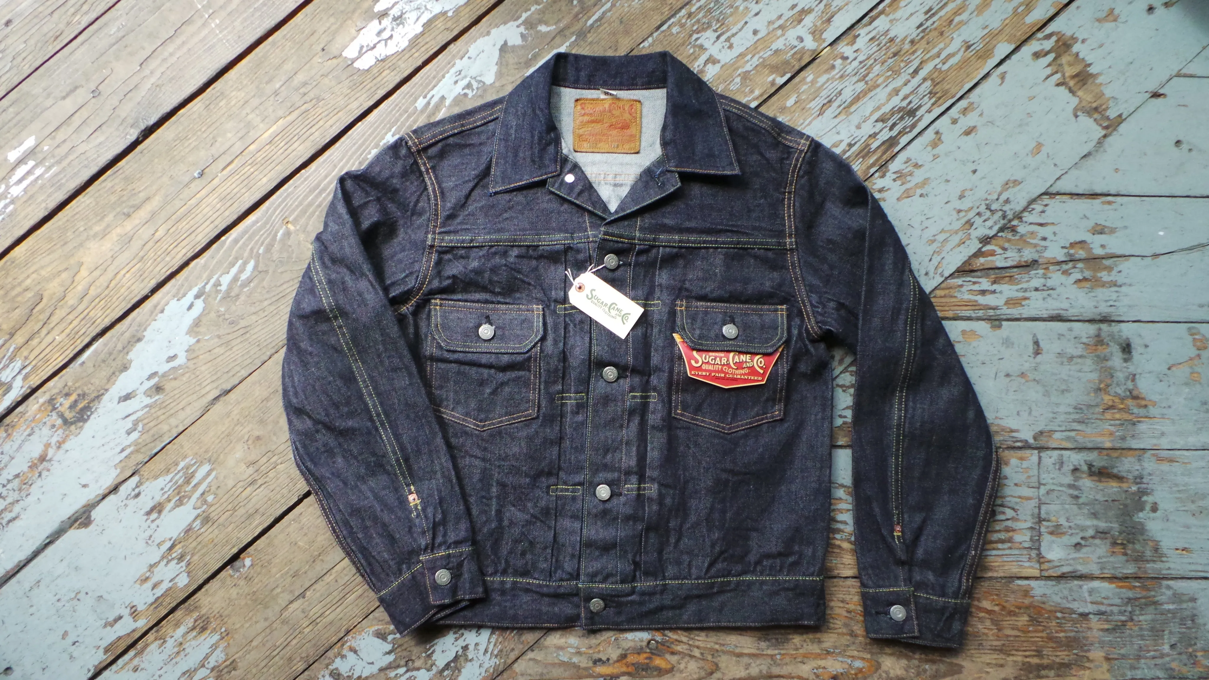 Sugar Cane 1953 "Type II" Red Selvedge Denim Jacket - One Wash