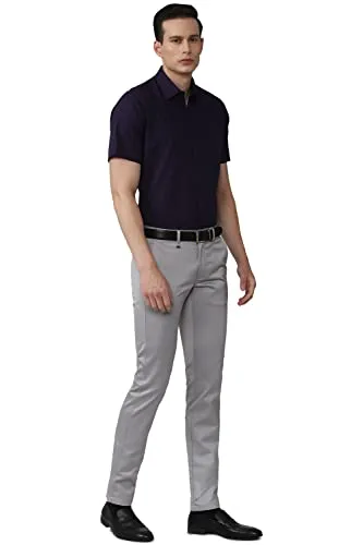 Van Heusen Men's Slim Pants (VHTFFSLBE07068_Light Grey_36)