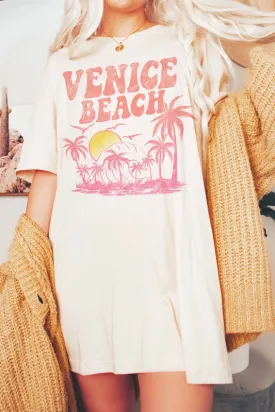 VENICE BEACH CALIFORNIA GRAPHIC TEE PLUS SIZE