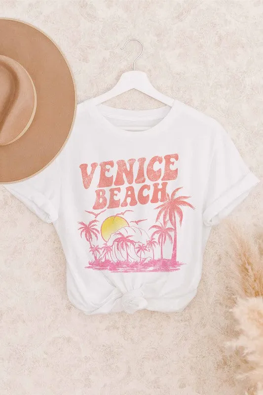 VENICE BEACH CALIFORNIA GRAPHIC TEE PLUS SIZE