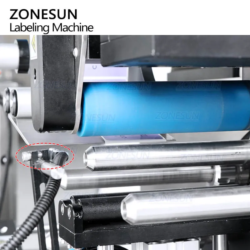 ZONESUN ZS-TB160T Automatic Soft Plastic Aluminum Tube Self Adhesive Sticker Labeling Machine For Cosmetics Hand Cream Facial Cleanser